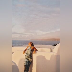 NWT ZARA PRINTED TULLE DRESS SIZE MEDIUM